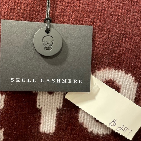Skull Cashmere burgundy sweater - size small - Picture 4 of 4